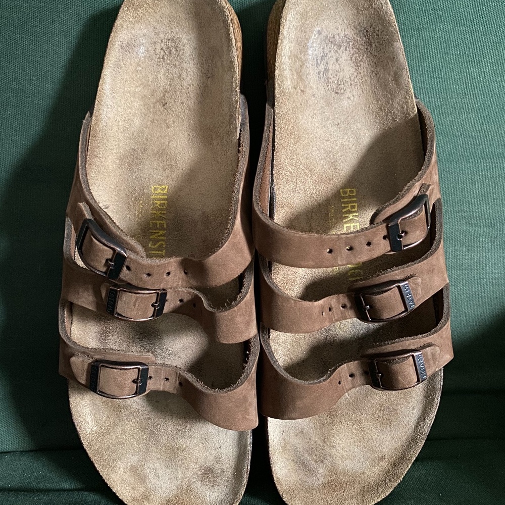 BROWN GENUINE LEATHER BIRKENSTOCK TATAMI FLORIDA SANDALS🌺 SIZE 41